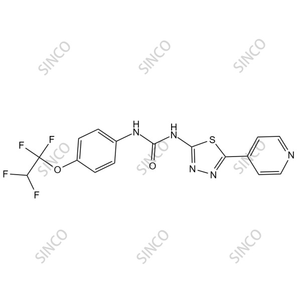 1-(5-(pyridin-4-yl)-1,3,4-thiadiazol-2-yl)-3-(4-(1,1,2,2-tetrafluoroethoxy)phenyl)urea